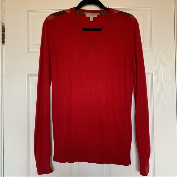 Burberry Cashmere Sweater with Elbow Patches size Medium